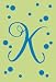 Monogram Polka Dot Garden Size Flag - K