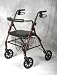 ^WALKER,HEAVY DUTY,ROLLATOR, 400 LBSLIGHTWEIGHT ALUMINUM FRAME u WEIGHS ONLY 18.9 LBSPULL-TO-STOP/PUSH-TO-LOCK BRAKESWHEELS: 8oe FOR ADDED STABILITY AND SUPPORTHEIGHT ADJUSTABLE: 8 1oe HOLES ADJUST HANDGRIPS FROM 31.5oe TO 37.5oe HIGHSEAT TO FLOOR: 22oe HIGHPA