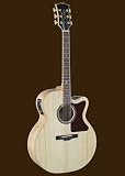 Sierra SJS98CE Full-Bodied Acoustic Electric Cutaway Guitar Set- Tahoe Series