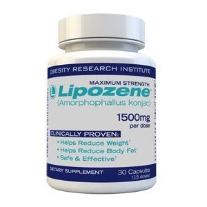 Lipozene Diet Pills - Maximum Strength Fat Loss Formula - 1500mg , 30 Capsules