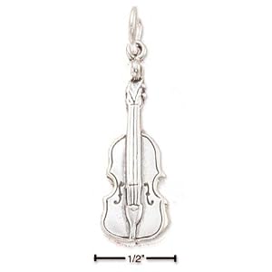 Sterling Silver Cello Charm
