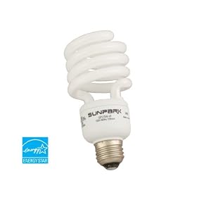 Sunpark 23-Watt CFL Light Bulb (100-Watt Incandescent Equivalent), Cool White, 6-pack