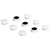 E-Value カラーマグネット 小 直径20mm 9個入 ホワイト EMT-09WH
