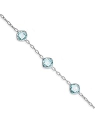 Sterling Silver Blue Topaz Bracelet