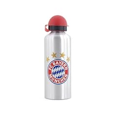 BAYERN M�NCHEN TRINKFLASCHE 0,6 LITER SILBER GETR�NKEFLASCHE F�R SCHULE FREIZEIT SPORT URLAUB REISE FUSSBALL FANARTIKEL