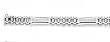 14K White Gold Man's Diamond Bracelet - 8.25 inches