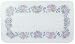 Tuftop Tempered Glass Kitchen Board, Basic Design Collection - Floral Border