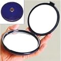 Floxite Cobalt Blue Compact with 10X Magnifying Mirror and Plain Mirror