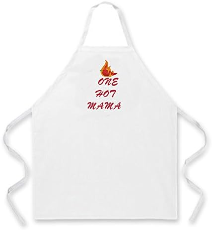 Coolflyer Funny Kitchen Series - The Flame of Carrots Apron Kitchen Aoron White