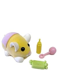 Zhu Zhu Pets Hamster Babies Butter Cheeks Yellow Hamster Pink Diaper