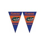 Florida Gators NCAA 25Ft String Of 6 x 9 Party Pennants (Flags)