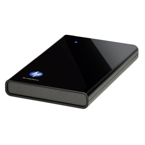 HP SimpleSave 500 GB USB 2.0 Portable External Hard Drive HPBAAC5000ABK-NHSN (Gloss Black)
