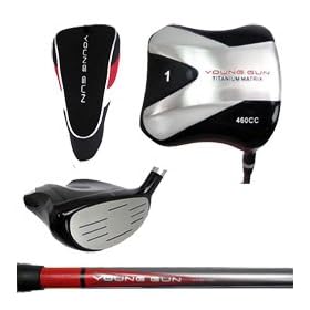 Young Gun 460cc Junior Square DRIVER GREEN Golf Club (heights 54