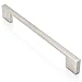 Southern Hills Brushed Nickel Cabinet Handles- 5 Pack - 6 1/4 Inch Screw Spacing - 7 5/8 Inches Total Length - Satin Nickel Drawer Pulls, Modern SH3229-SN-5