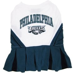 Philadelphia Eagles pet dog cheerleader dress XS 6-9