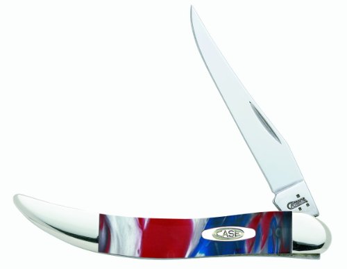 Case Cutlery 910096STAR Star Spangled Banner Corelon Toothpick Pocket Knife with Stainless Steel Blade, Red, White and Blue Mixed Corelon Case Cutlery 910096STAR Star Spangled Banner Corelon Toothpick Pocket Knife with Stainless Steel Blade, Red, White and Blue Mixed Corelon