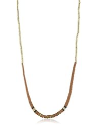 Low Luv by Erin Wasson Gold Shells and Heishi Beads Necklace