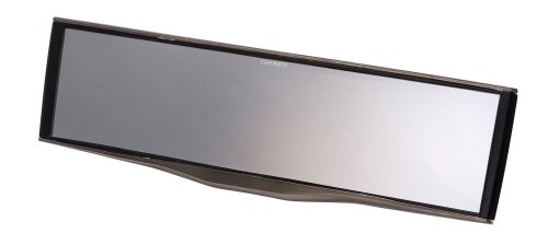 Car Mate PL114A Black Metallic Finish Wide Angle Rear View Mirror - Pack of 1