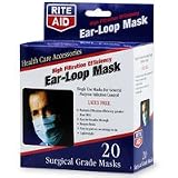 Rite Aid High Filtration Efficiency Ear Loop Mask 20 ea Rite Aid High Filtration Efficiency Ear Loop Mask 20 ea