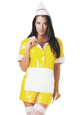 3PC Fast food Waitress Sexy Halloween Party Costume