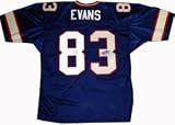 Lee Evans Buffalo Bills NFL Hand Signed Authentic Blue Jersey
