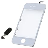 Touch Screen Glass Digitizer with Frame Assembly for iPhone 4 GSM White with 8 Tool Kits