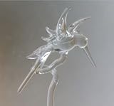 Eigenschaften Lauschaer Glaskunst  / Blumenstäbe/Orchideenstäbe mit Kolibri - klar