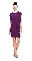 Short Leather Dolman Fall Winter Shirred  Dress