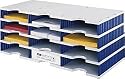 Styro Sortierstation styrodoc trio 12 Fächer grau/blau
