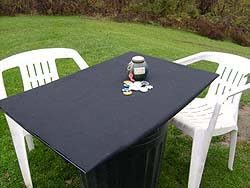 Felt Poker Tablecloth - Rectangle or Square Card Tables - Custom Made with Dwst Bloc