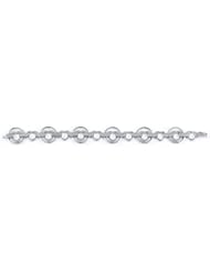 Sterling Silver Heart Cubic Zirconium Bracelet