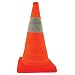 Kimberly Clark Jackson Safety 22942 Nylon Pack and Pop Collapsible Cone with Feet and Plastic Base, 28" Height, Orange