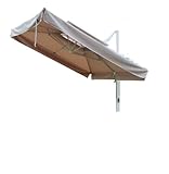 9' Square Offset Umbrella - Beige