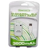 XBox 360 Compatible 3600mAh Rechargeable Controller Battery & USB Cable