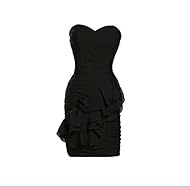 Tiered Pleated Chiffon/Satin Short Sweetheart Evening Dress/Prom Dress/Party Dress/Mini Dress 