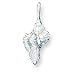 Sterling Silver Shell Charm with 20 inch Sterling Silver Chain