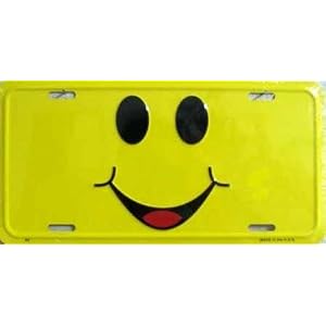LP - 393 Smiley Face License Plate - 68