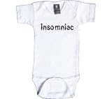 Rebel Ink Baby Infants' Insomniac Short Sleeve Snapsuit Onesies