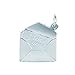 Sterling Silver ENVELOPE WITH I LOVE YOU LETTER title=