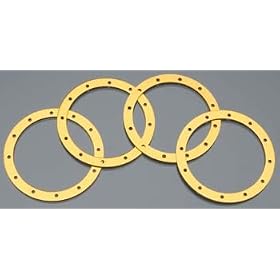 Beadguard Rings, Gold: SC8 from Associated Electric Car Kits