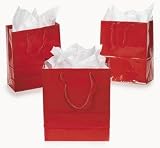 Medium Red Gift Bags (1 dz)