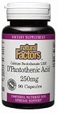 Natural Factors D'Pantothenic Acid 250mg 90 caps
