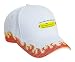 You're Only Alive Because My Black Russian Terrier Thinks You're Cute! Adult White Hat with Red Flames FIRE