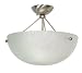 Nuvo Lighting 60/132 Brushed Nickel South Beach Contemporary / Modern Three Light Down Lighting Semi Flush Ceiling Fixture from the South Beach Collection