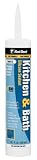 Red Devil  100% Silicone Kitchen & Bath Low Odor Silicone White 10.1 Oz. Cartridge #836