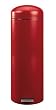 Brabantia Retro Pedal Bin Slimline with Metal Bucket, 20 Litre, Deep Red
