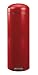 Brabantia Retro Pedal Bin, 20litre Slimline, Metal Bucket, Deep Red
