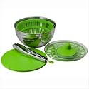 Oneida 3 Quart Salad Spinner Set, Stainless Steel