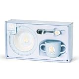 Tender Beginnings Ceramic Blue Dish Set by Gund