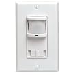 Leviton PR180-1LW Decora 500W Incandescent, 400VA, Passive Infrared Wall Switch Occupancy Sensor, Single Pole and 3-Way, White